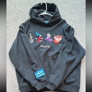 Pleasing Harry Styles Black Hoodie Collab Disney